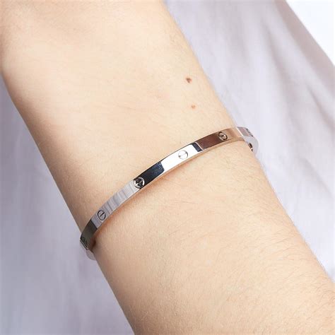 cartier white gold love bracelet price|cartier love bracelet identification.